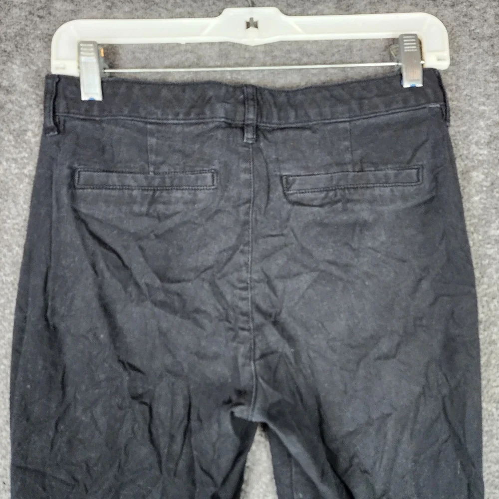 Old Navy Pants Womens 6 High Rise Skinny Black Adjustable Waist EUC